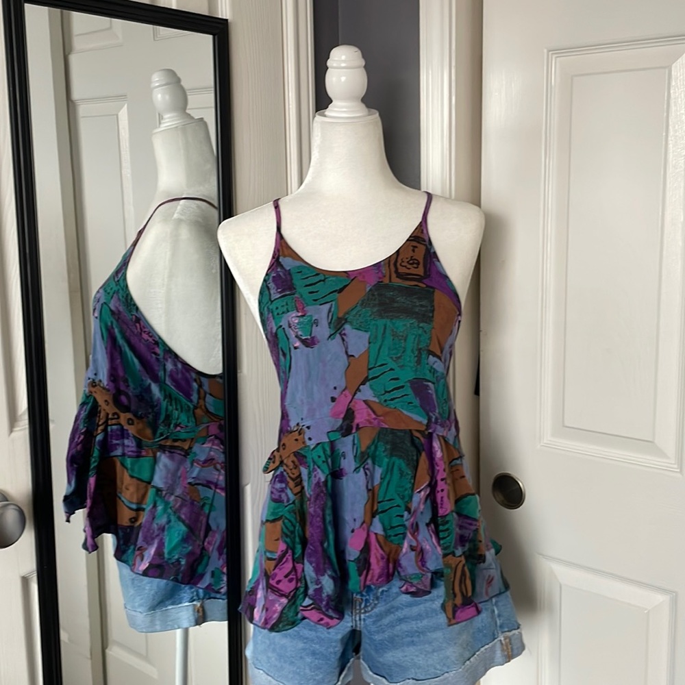 Wilfred Abstract Print Top - image 1